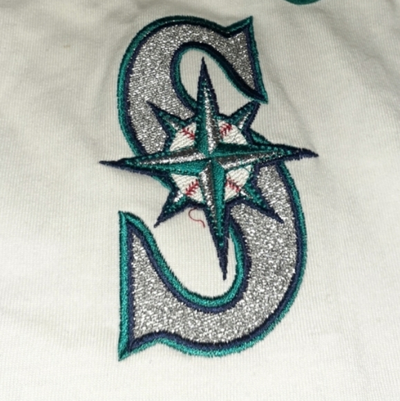 90s Starter Seattle Mariners Vintage Baseball Jersey - Picture 4 of 7